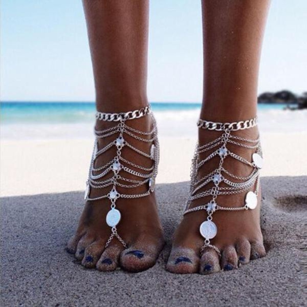 VINTAGE BOHEMIAN ANKLE CHAIN